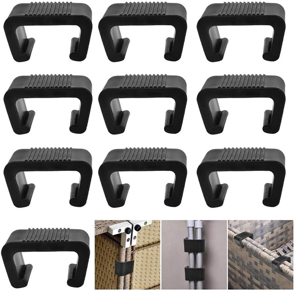 10 Pack Outdoor Patio Rattan Furniture Clips