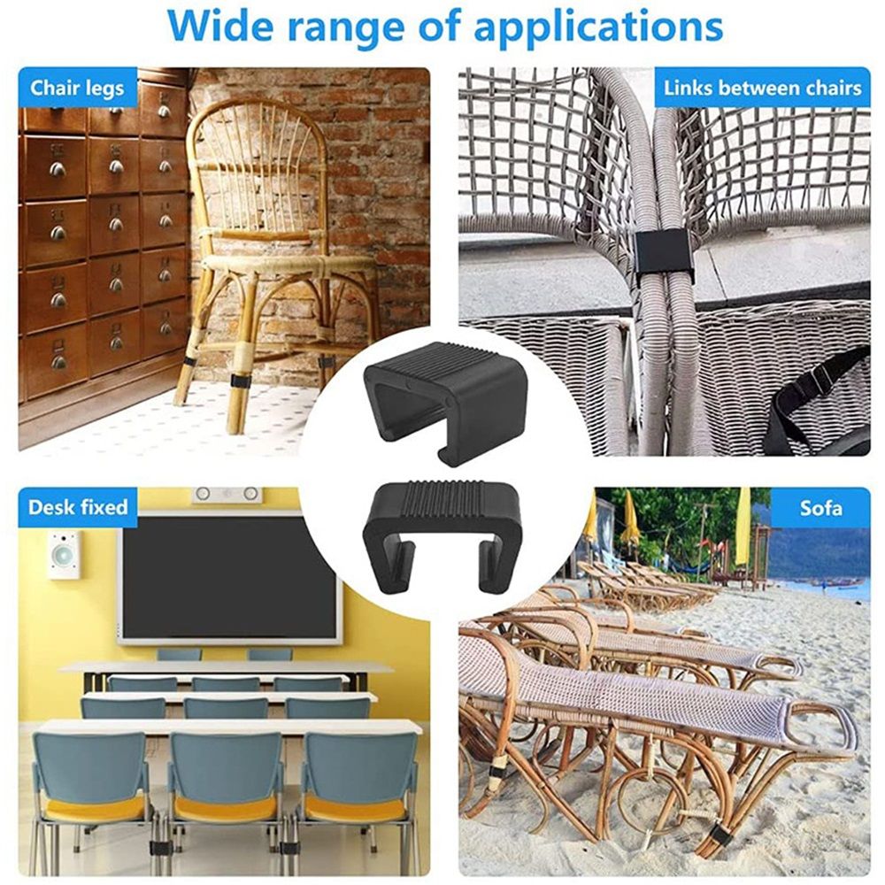 10 Pack Outdoor Patio Rattan Furniture Clips view 2