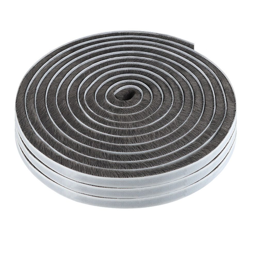 33 Ft Gray Self-Adhesive Soundproofing Weather Stripping for Doors and Windows