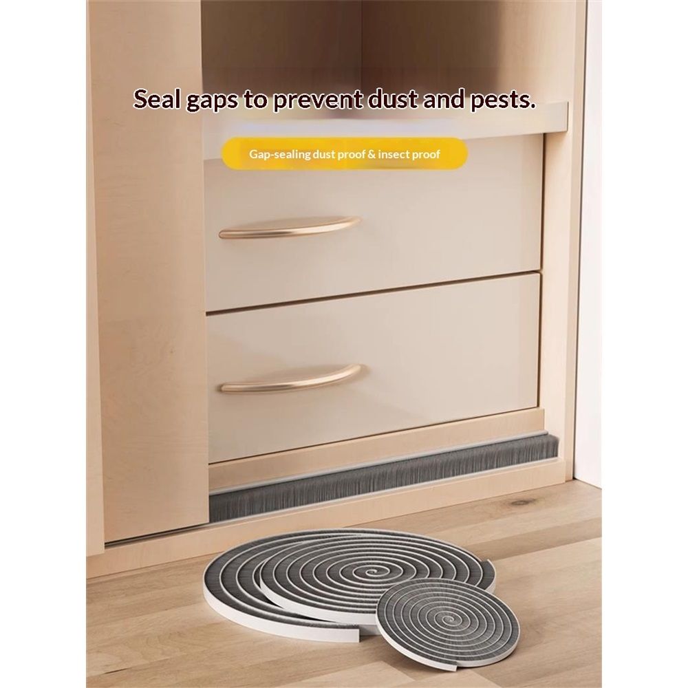 33 Ft Gray Self-Adhesive Soundproofing Weather Stripping for Doors and Windows view 3