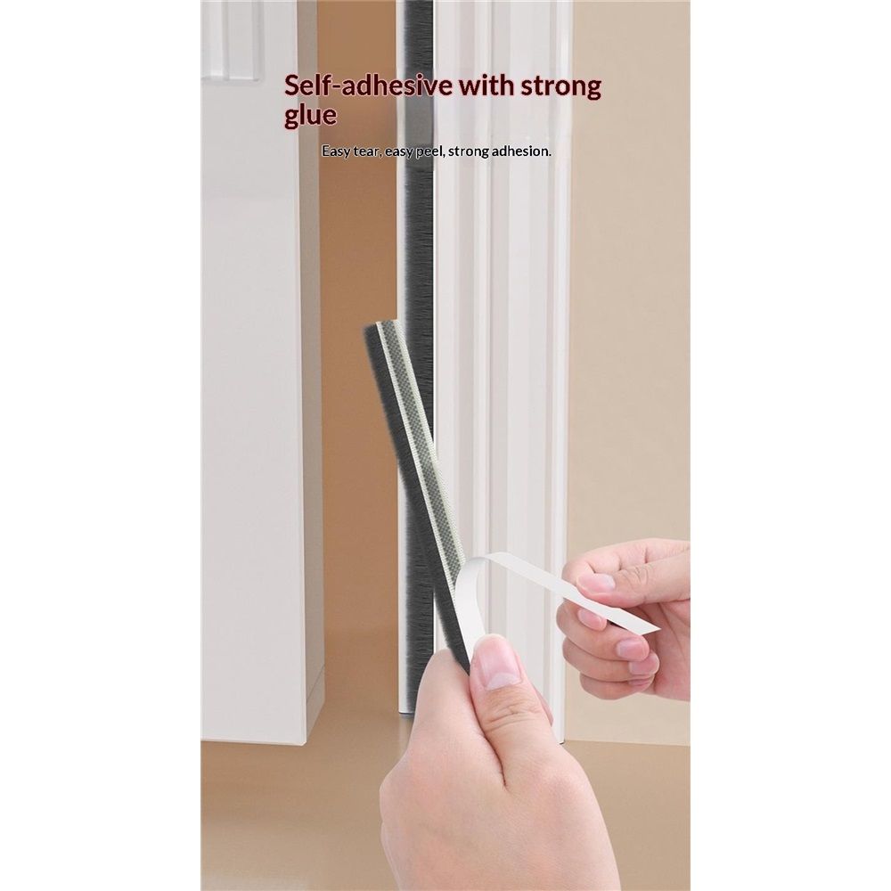 33 Ft Gray Self-Adhesive Soundproofing Weather Stripping for Doors and Windows view 5