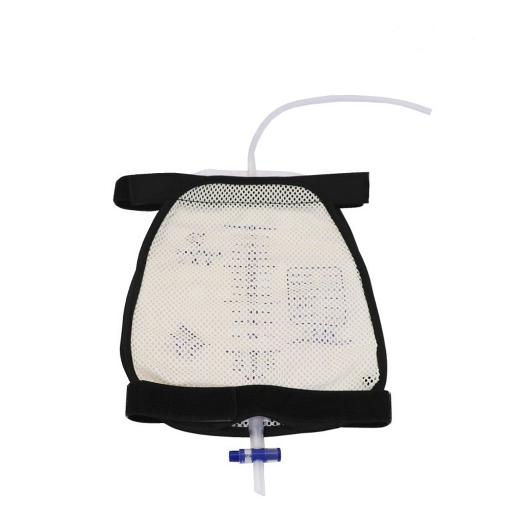 Leg Bag Mesh Holder with Pocket for Urine Collection Bags Nephrostomy Foley