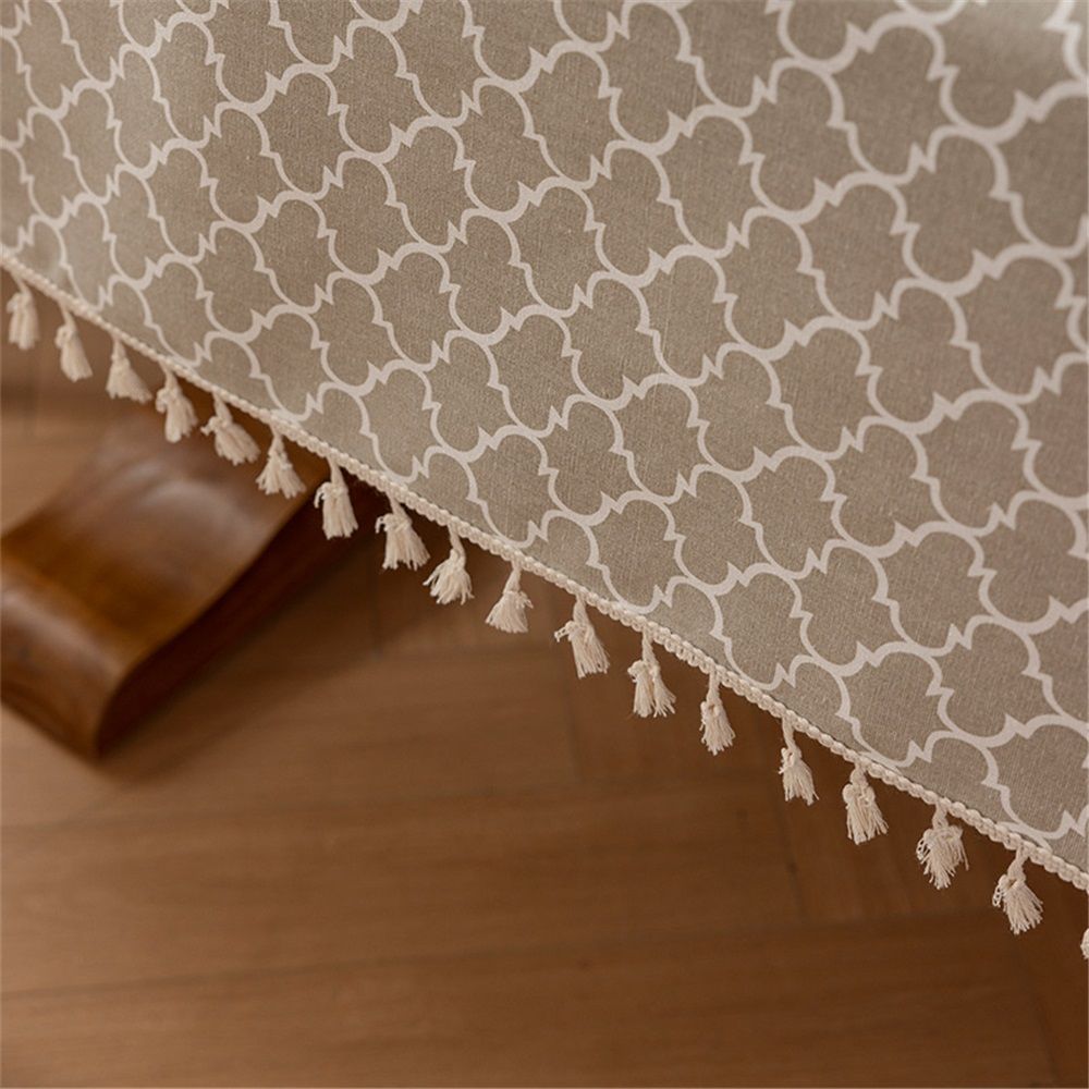 Rectangle Table Cloth, Waterproof Tablecloths with Backing for Rectangle view 3