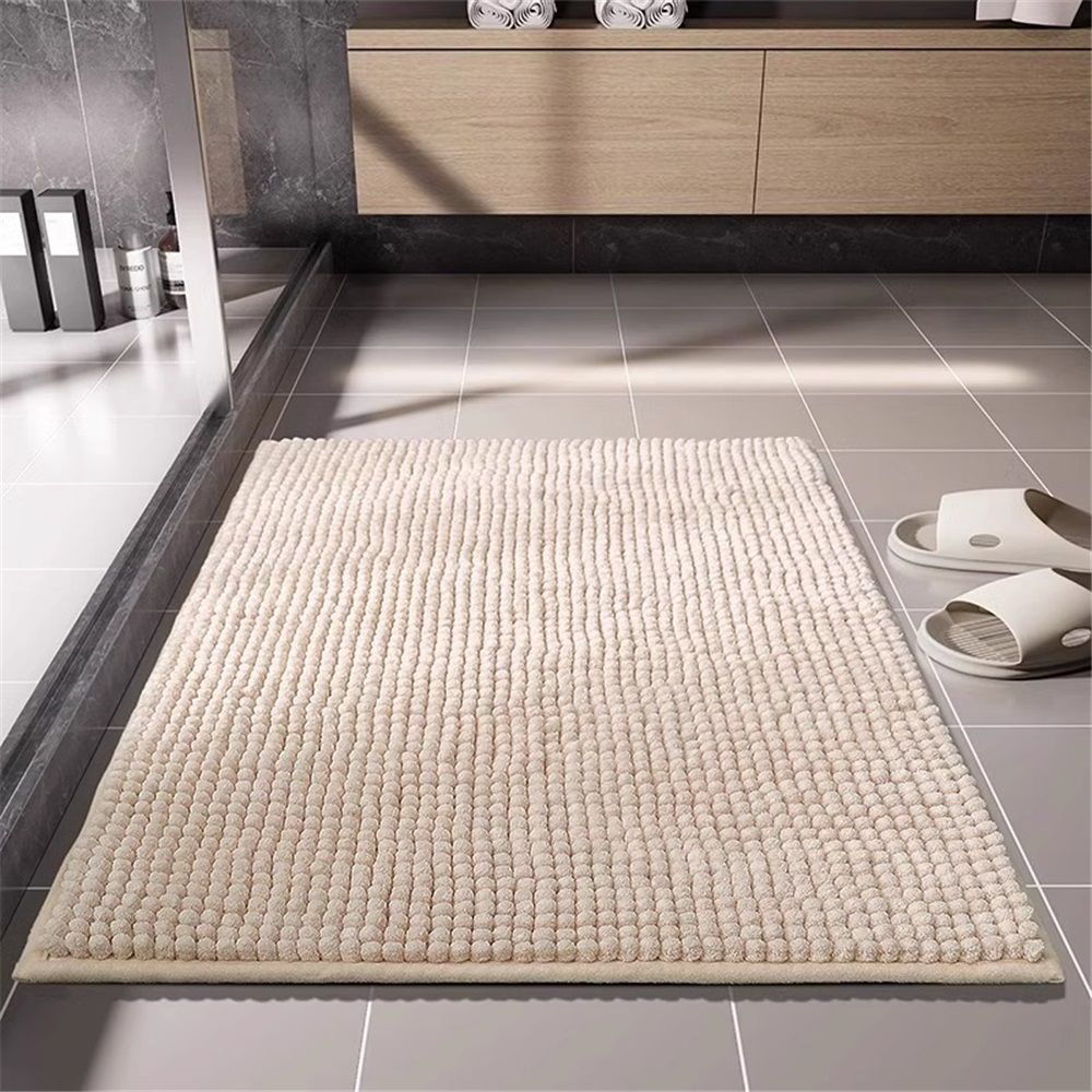 Non-Slip Bath Rug,Extra Soft Microfiber Bedroom Shag Carpet with Anti-Slip