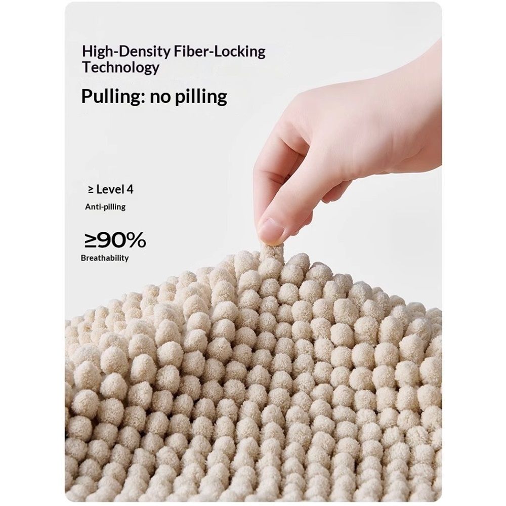 Non-Slip Bath Rug,Extra Soft Microfiber Bedroom Shag Carpet with Anti-Slip view 4