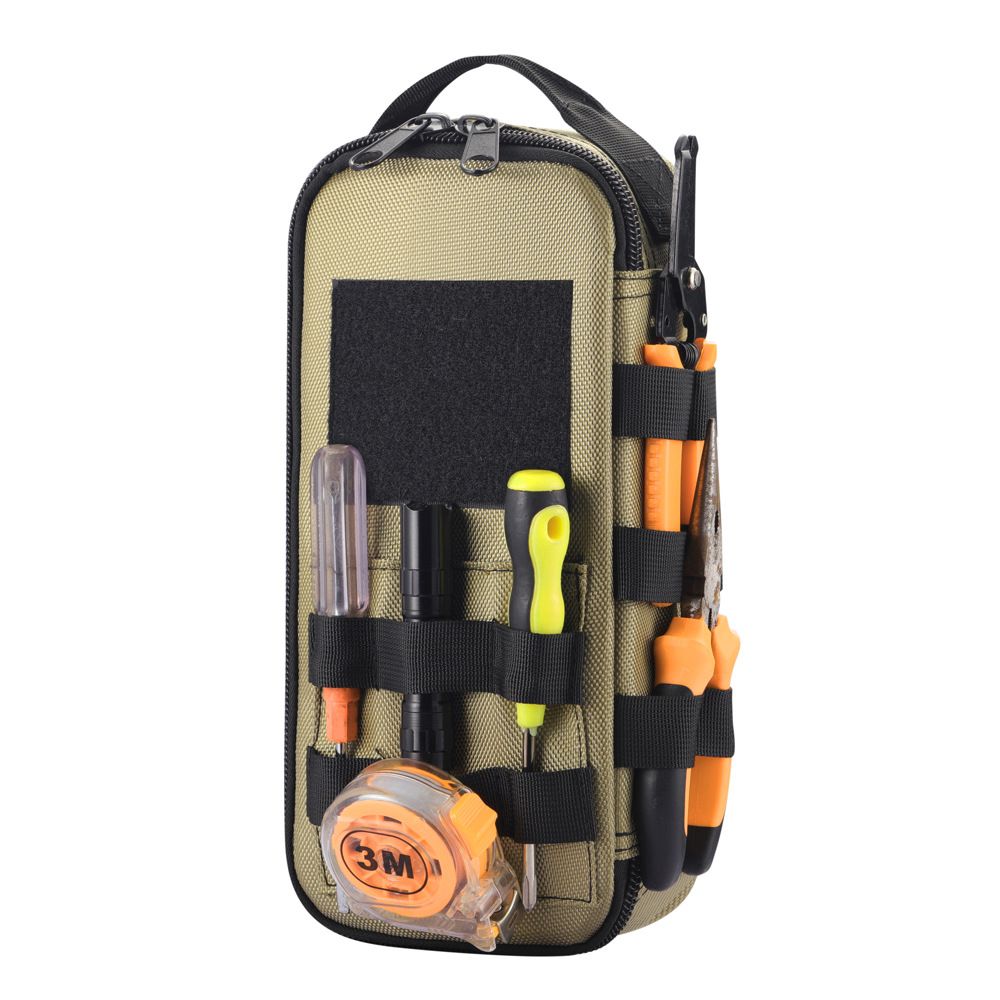 Portable Small Tool Bag, Heavy Duty Tool Pouch Bag, Durable Multiple Pockets view 3
