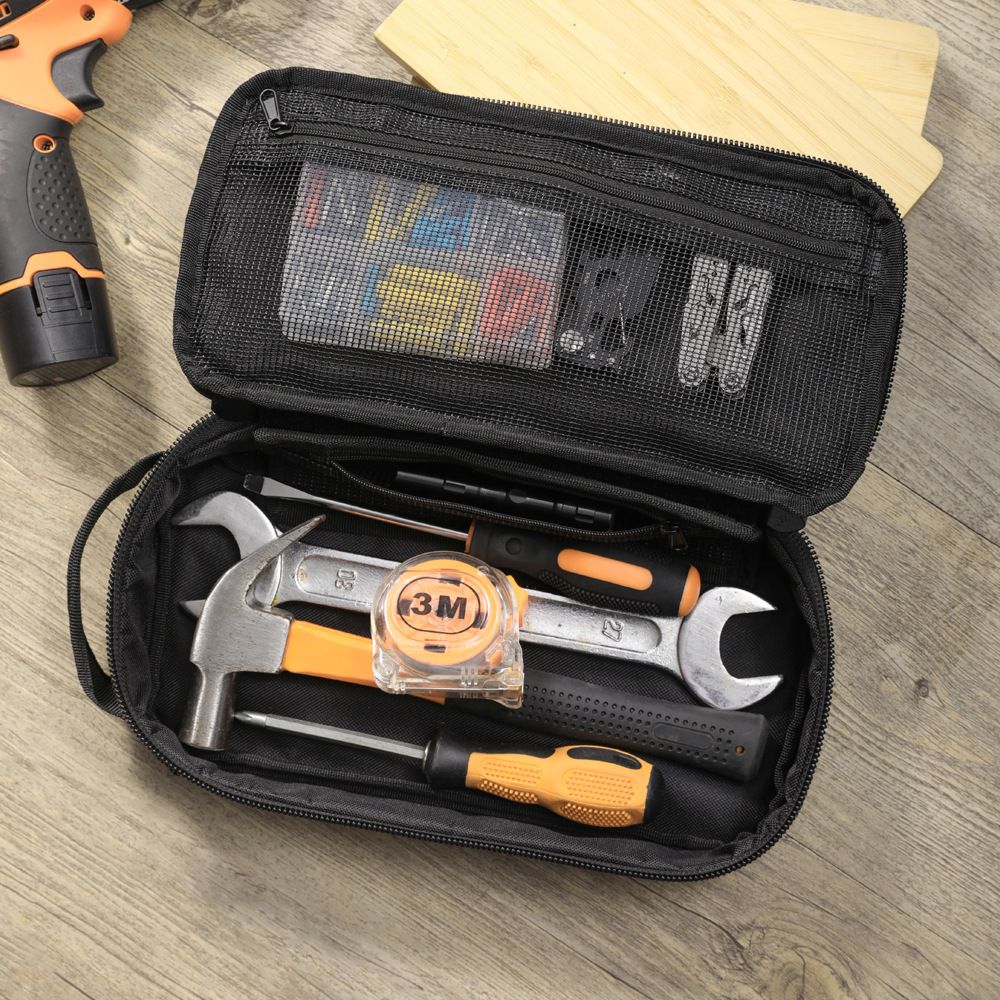 Portable Small Tool Bag, Heavy Duty Tool Pouch Bag, Durable Multiple Pockets view 4