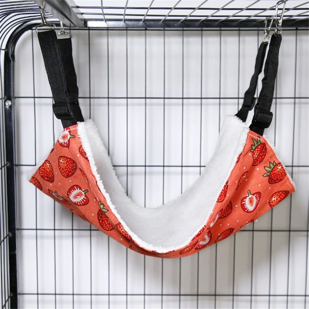 Cat Hammock Bed for Cage - 22x18 inch Adjustable Hanging Cat Bed Reversible view 3