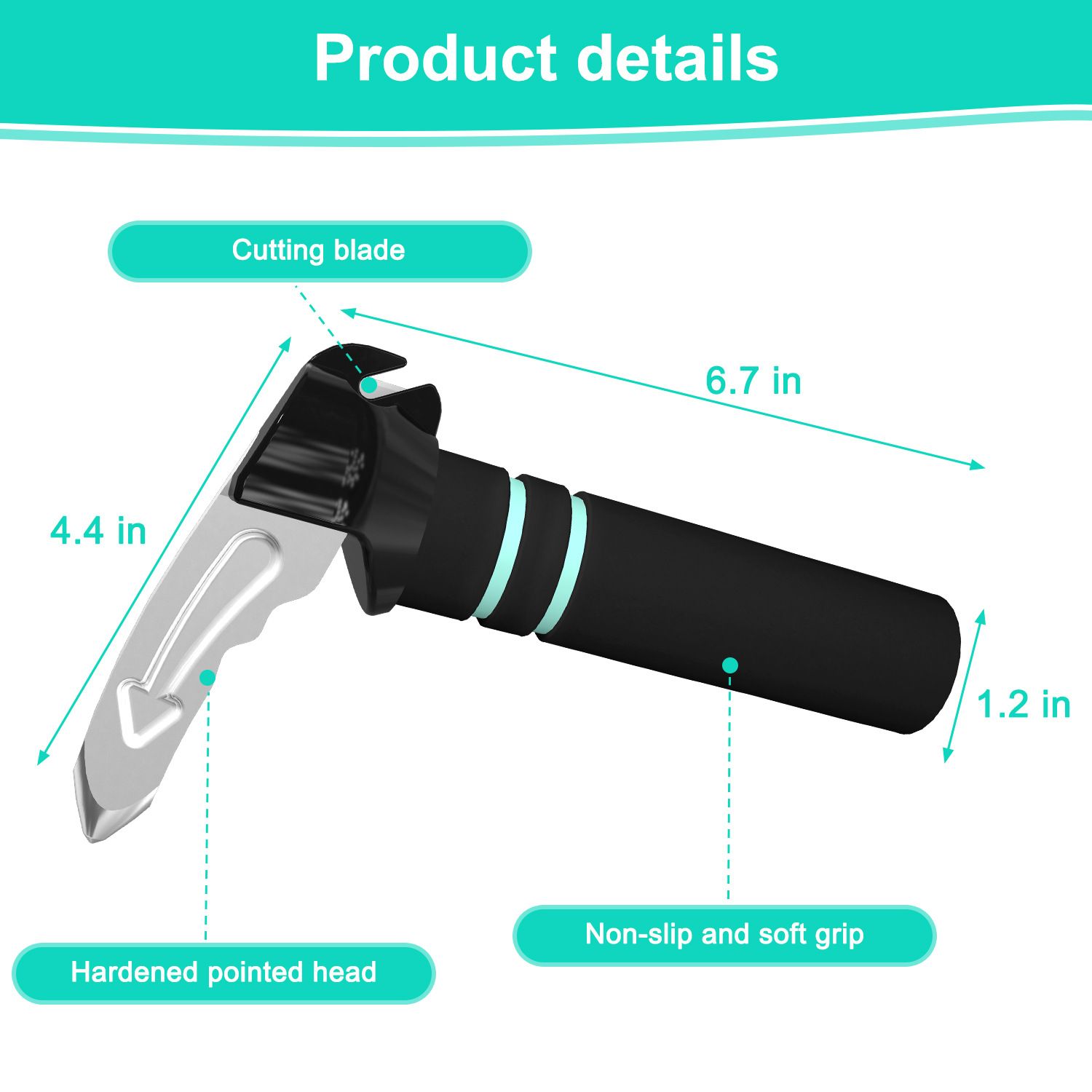 2 pack Car Door Handle for Elderly: Non-Slip Grip and Sturdy Assist Support view 4
