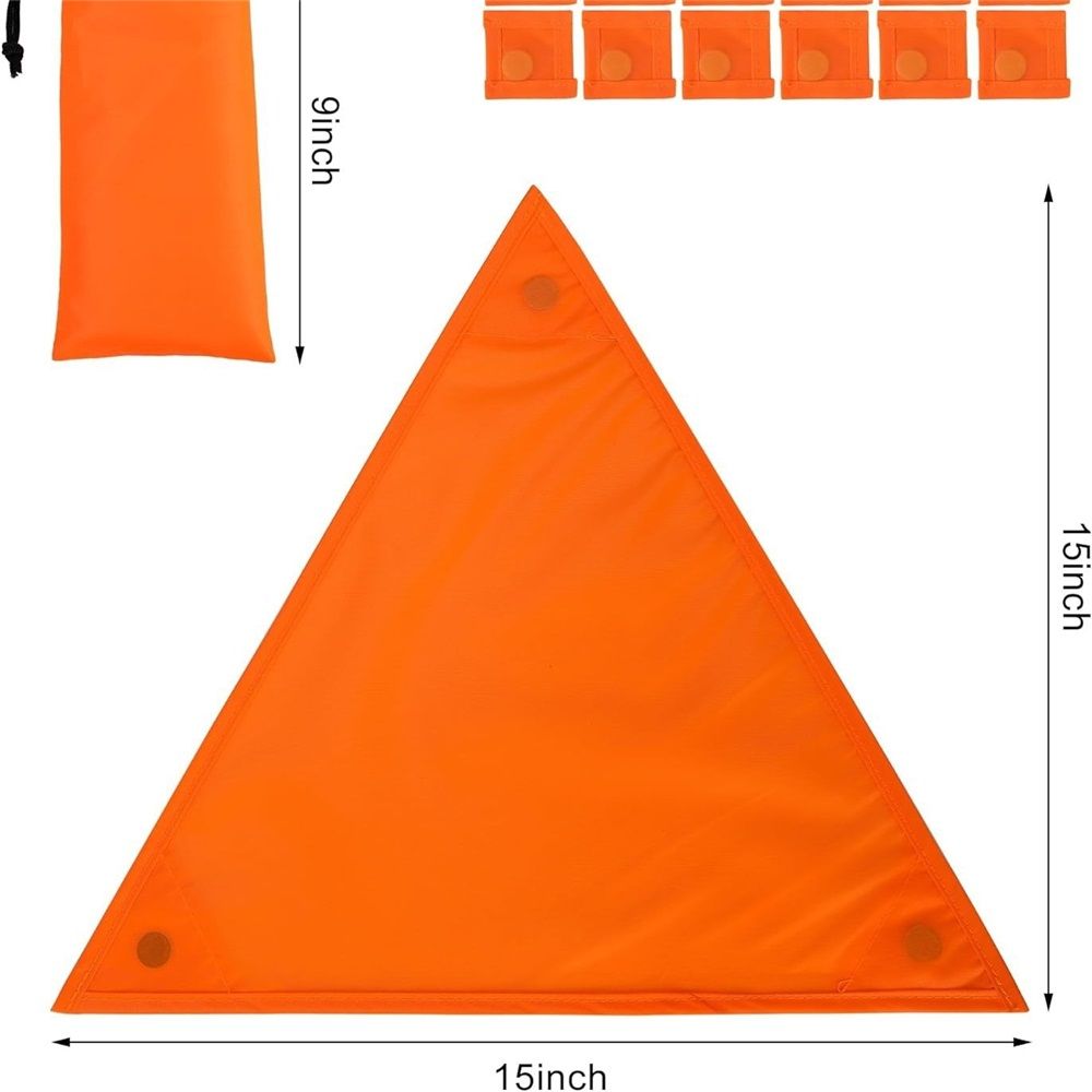 Set of 4 Safety Hunting Blind Panel Set – Magnetic Signal Panel with 12 view 2
