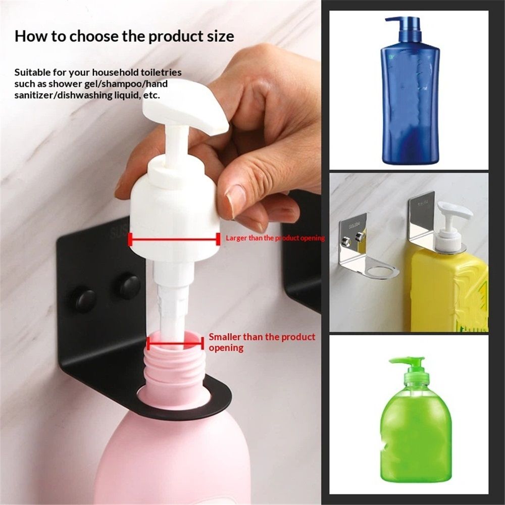 Soap Bottle Dispenser Holder Wall Mounted view 3