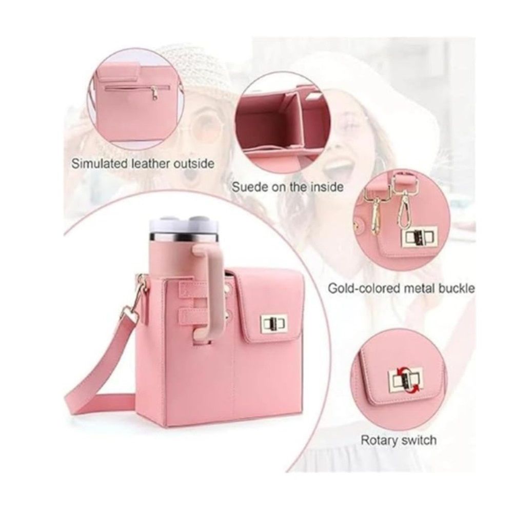 Outdoor Portable Crossbody Water Cup Storage Bag view 2