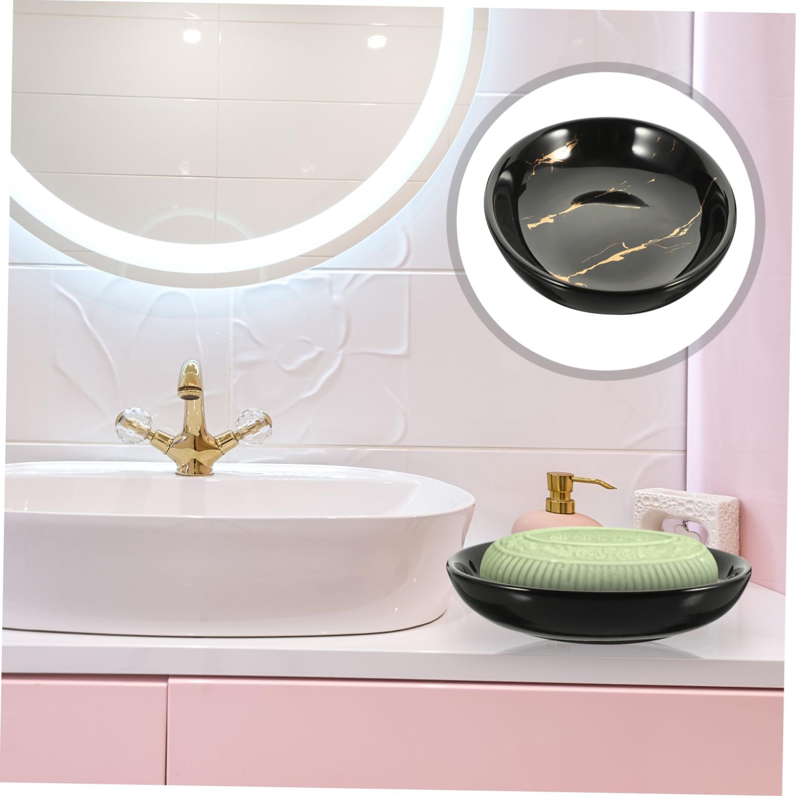 Black Tray Black Serving Tray Shower Soap Tray Trim Tray Black Decorative Tray view 5
