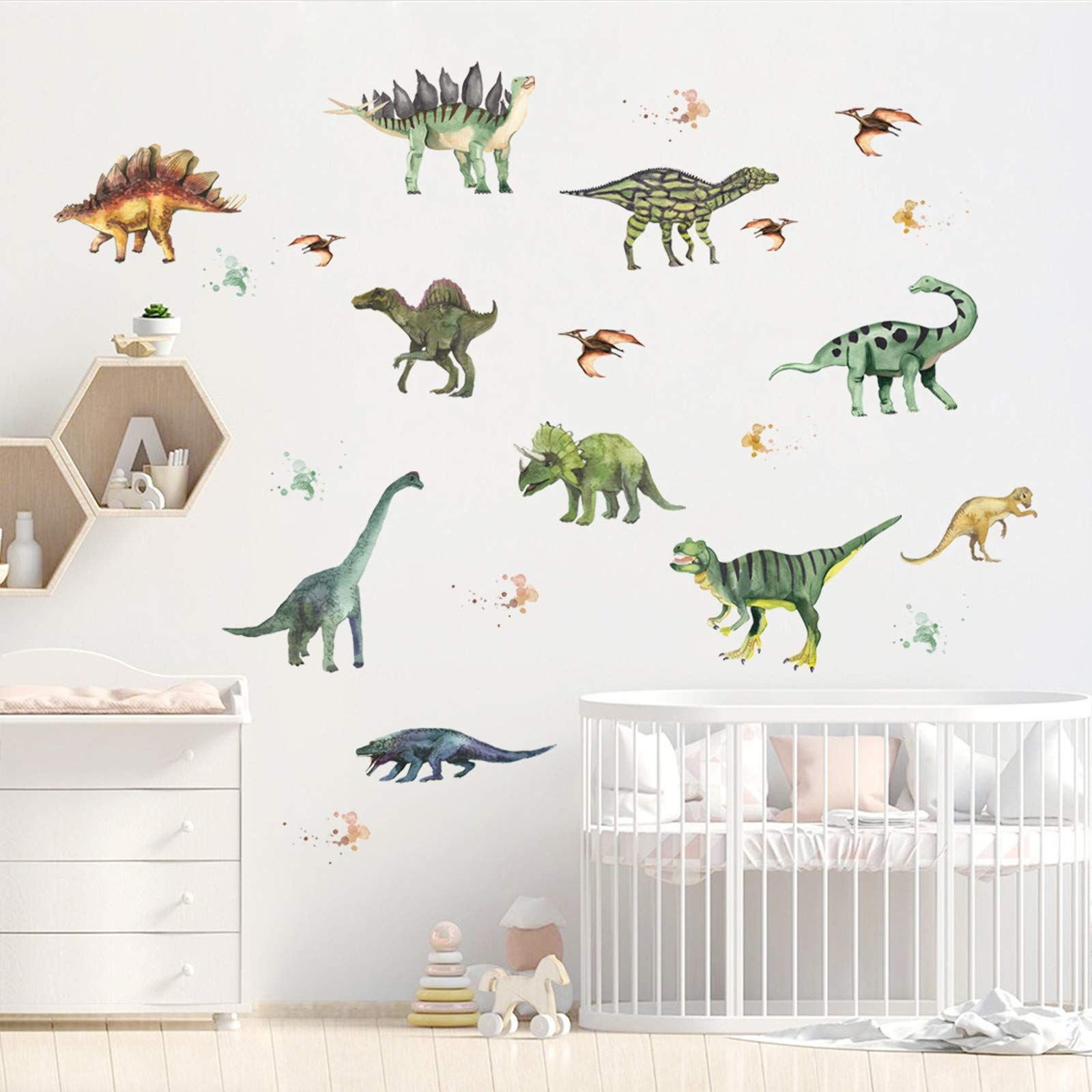 3D Wall Stickers Animal Dinosaur Wall Decals into Children's Room Vinyl Home