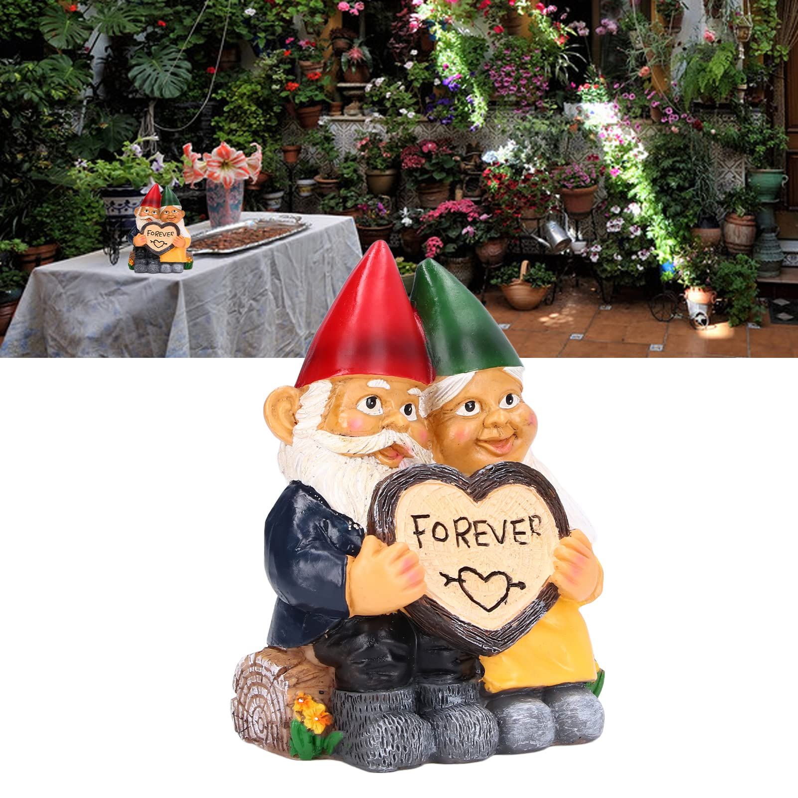 Garden Couples Gnome Statue view 2