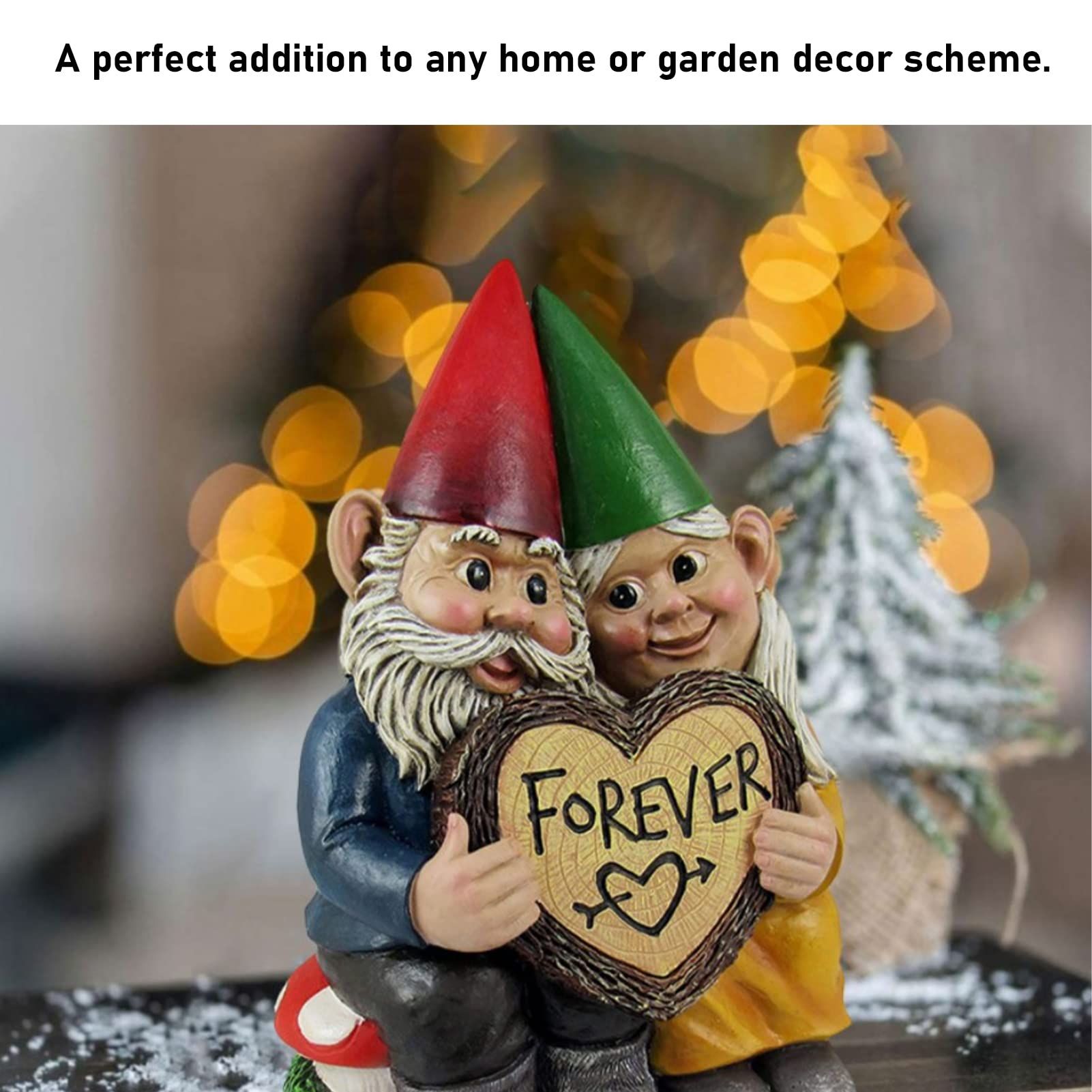Garden Couples Gnome Statue view 3