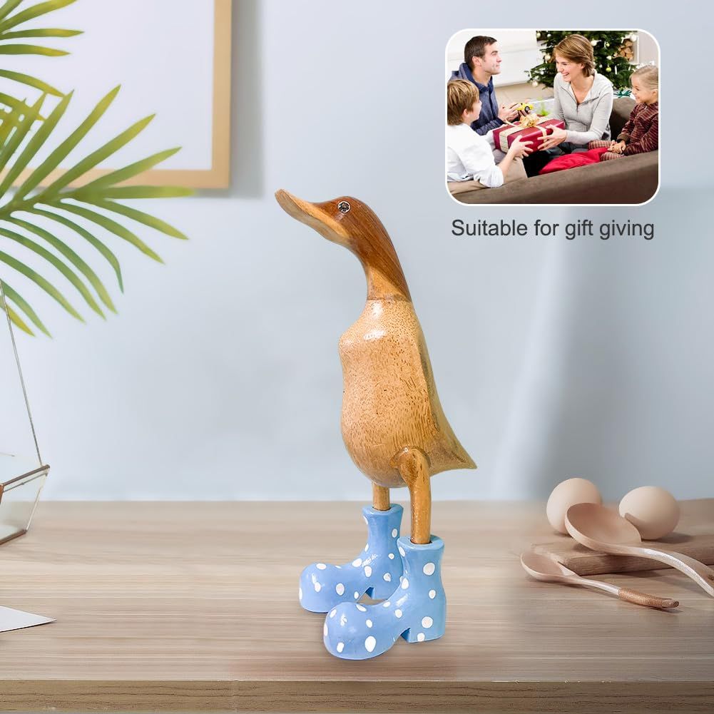 Rain Boot Duck Figurine Home Office Ornament view 2