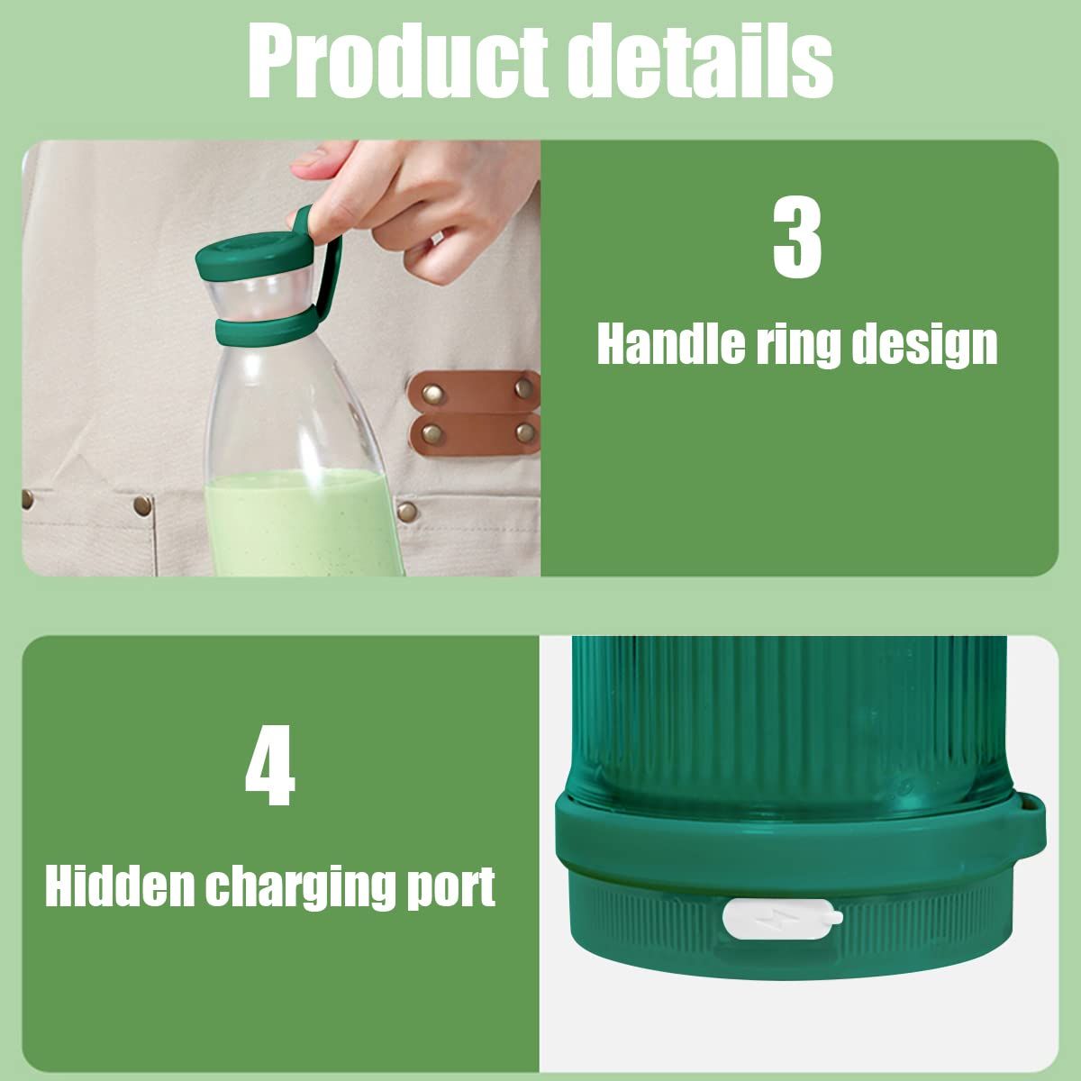 USB Rechargeable Mini Juice Blender view 3