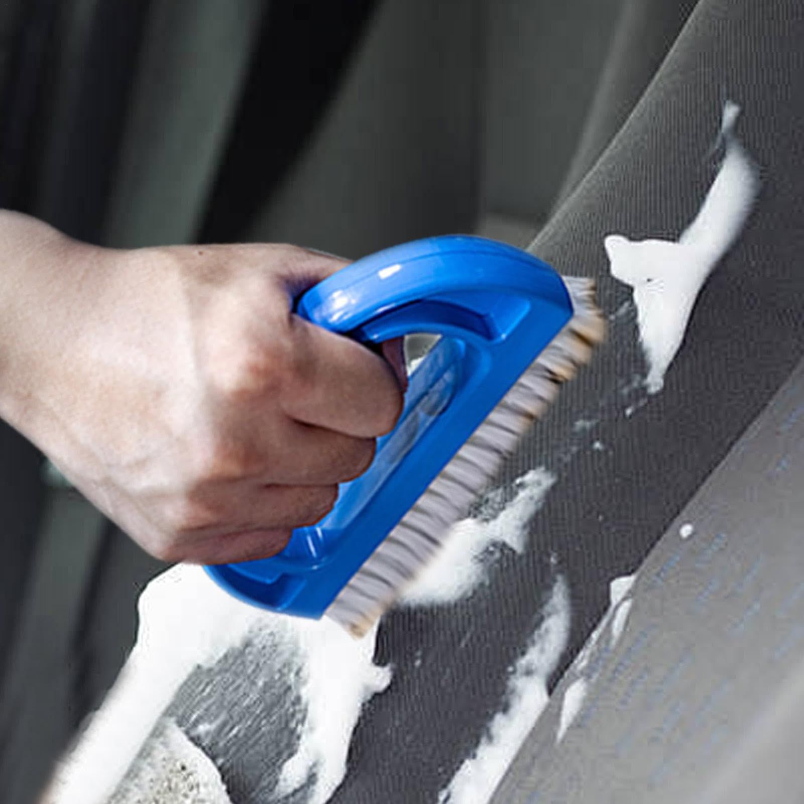 Shape Car Carpet Brush | Fine Bristle Curved Handle Slip Wash Brush | Anti view 4