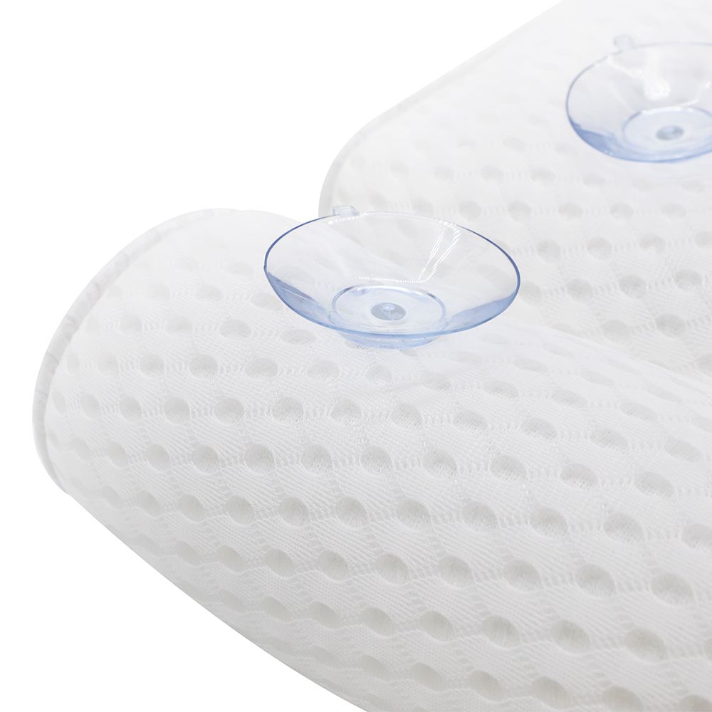 Bathtub Spa Pillow with 4D Air Mesh Technology and 7 Suction Cups