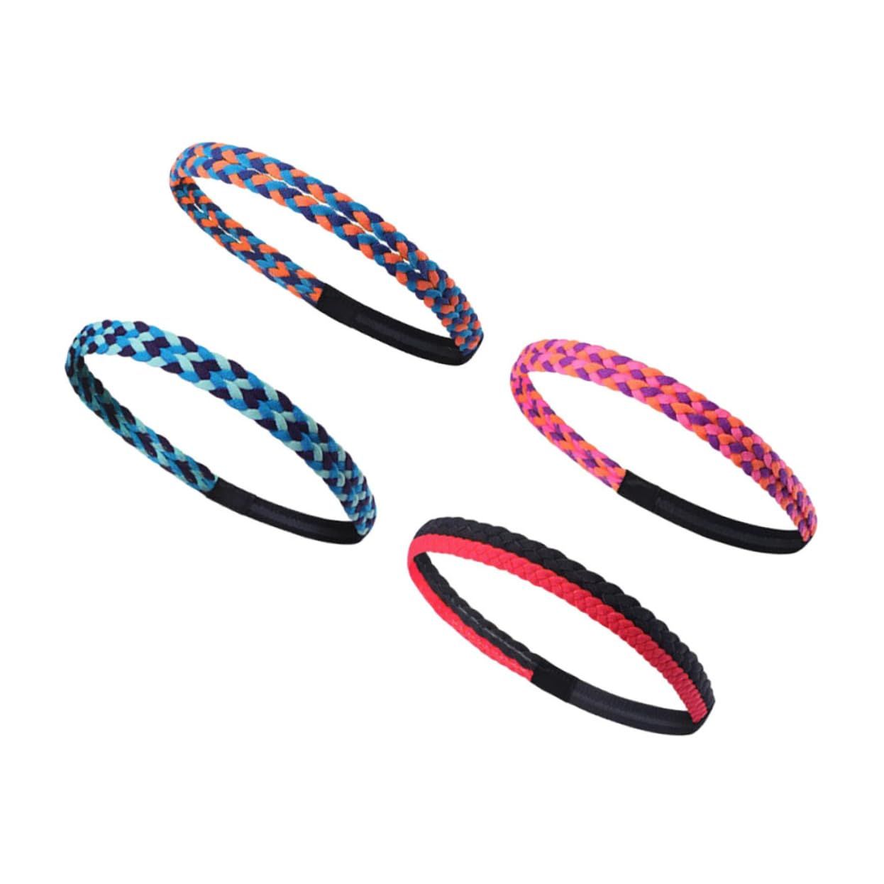 Fashion Braided Rope 4pcs Fitness Headband Yoga Headband Running Headband view 3
