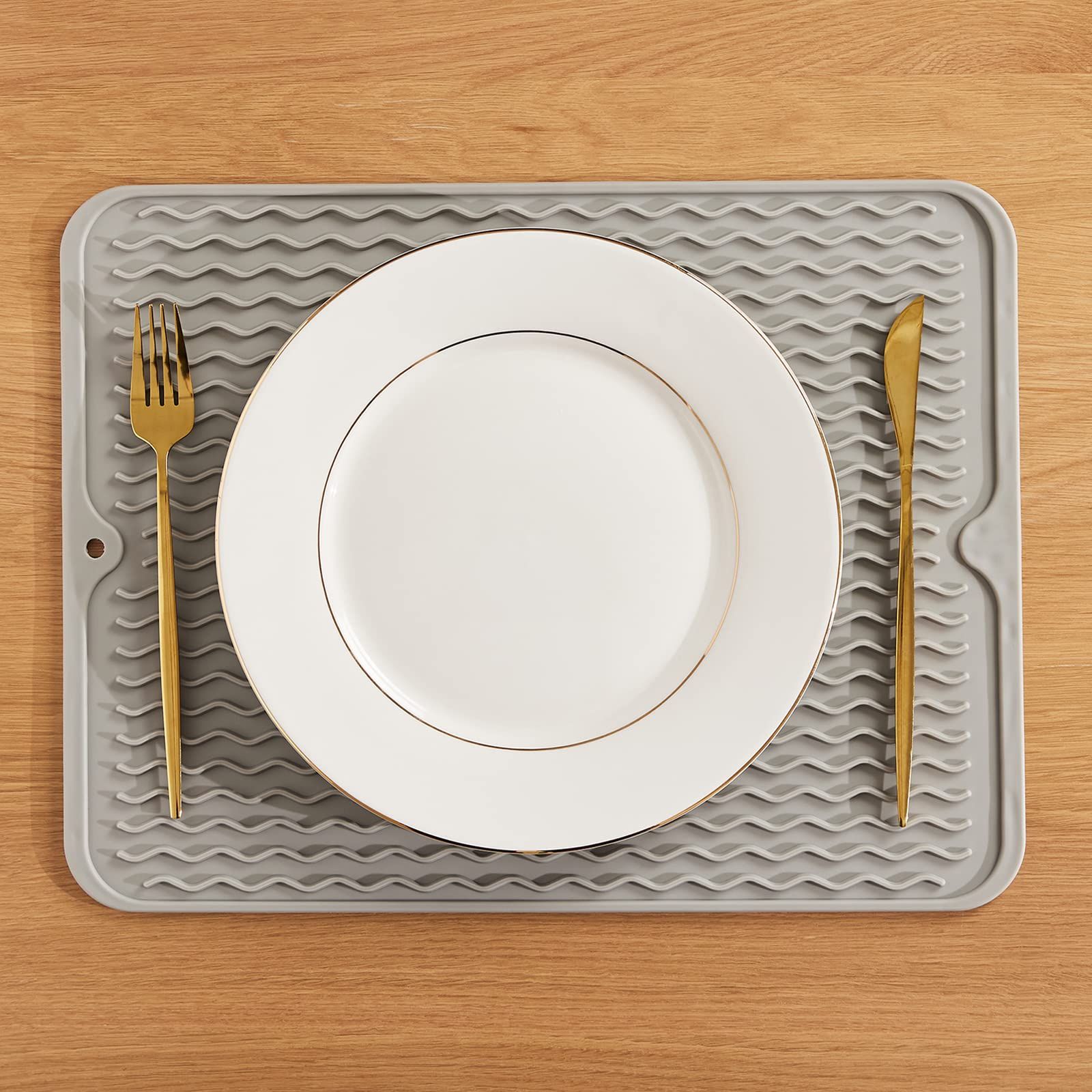 Multipurpose Silicone Kitchen Mat/drain Pad Easy to Clean Environmentally view 2