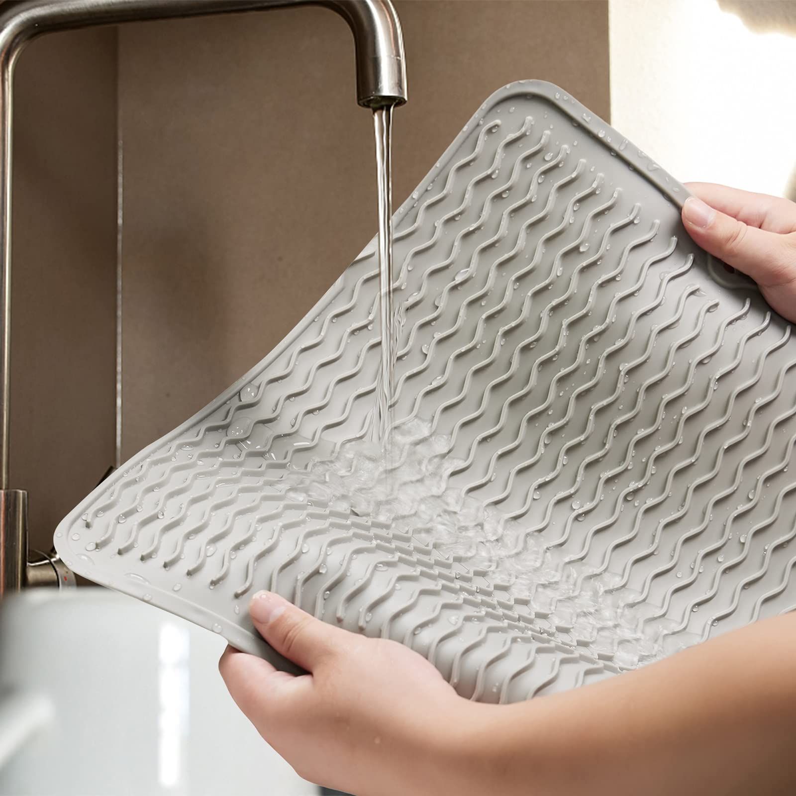Multipurpose Silicone Kitchen Mat/drain Pad Easy to Clean Environmentally view 3
