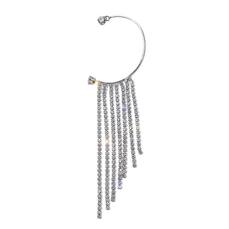 Dangle Sparkling Chandelier Tassel Earrings Drop Statement Long Dangly — image 1