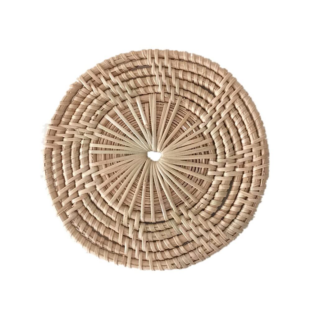 Rattan Coaster, Handmade Natural Rattan Coasters for Drinks, Rattan Woven