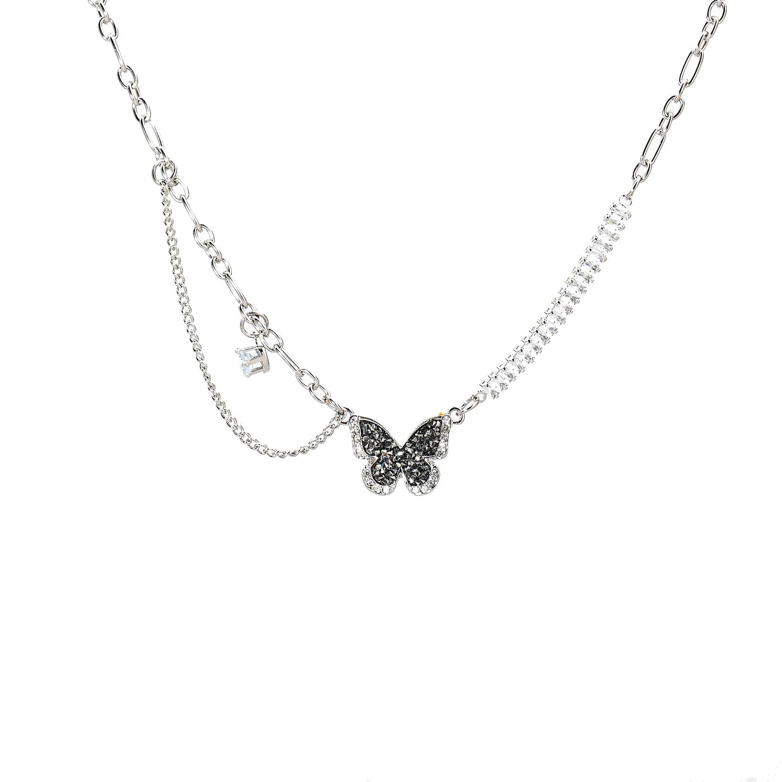 Autumn and winter butterfly pendant Sweet cool Spice Girl hoodie chain tide — image 1