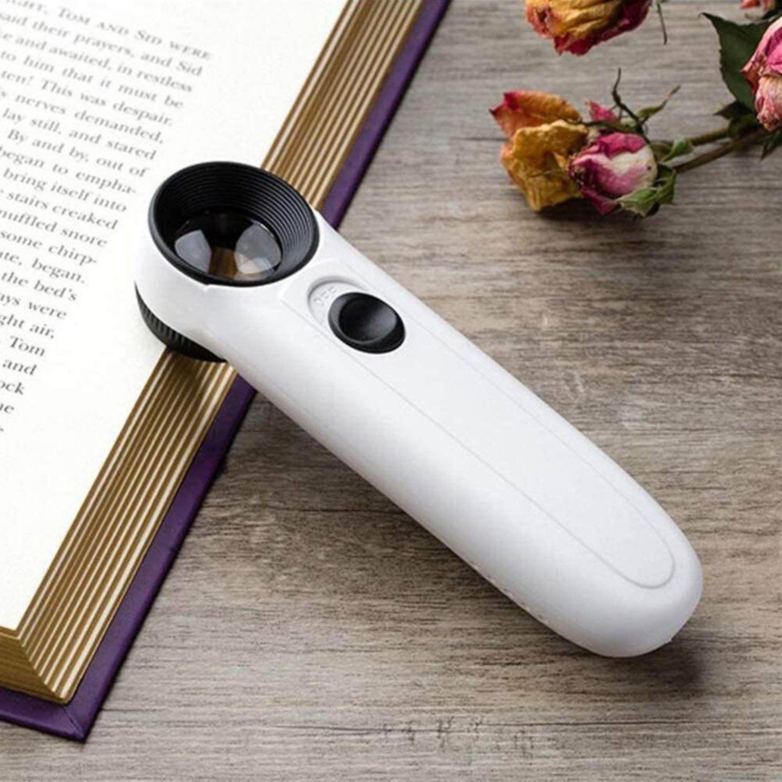 Lightweight Magnifying Glass High-Definition 40 Times Lighted Handheld view 2