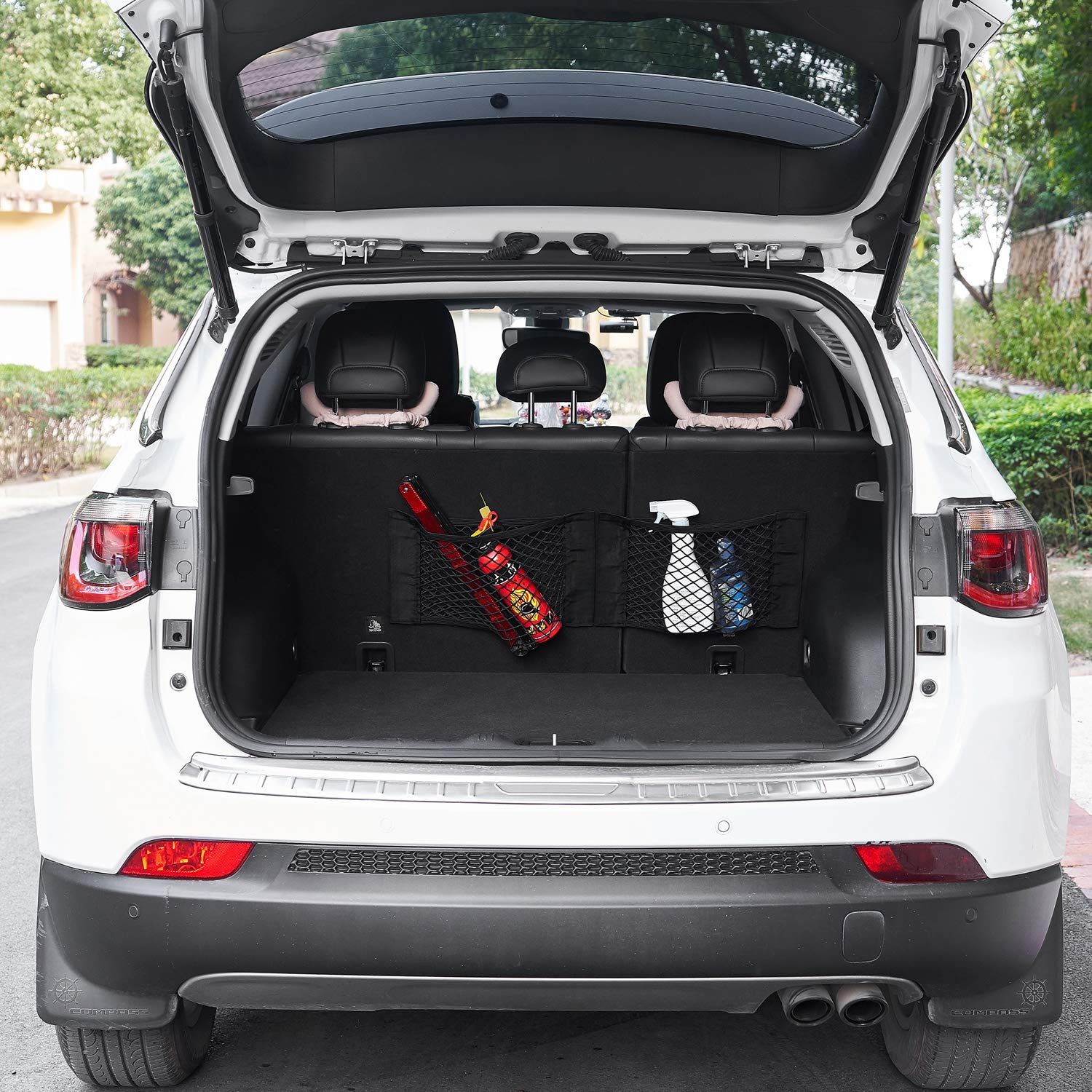 Net Wall Sticker Organizer Pouch Bag Storage Mesh Net for Car Trunk Storage view 3