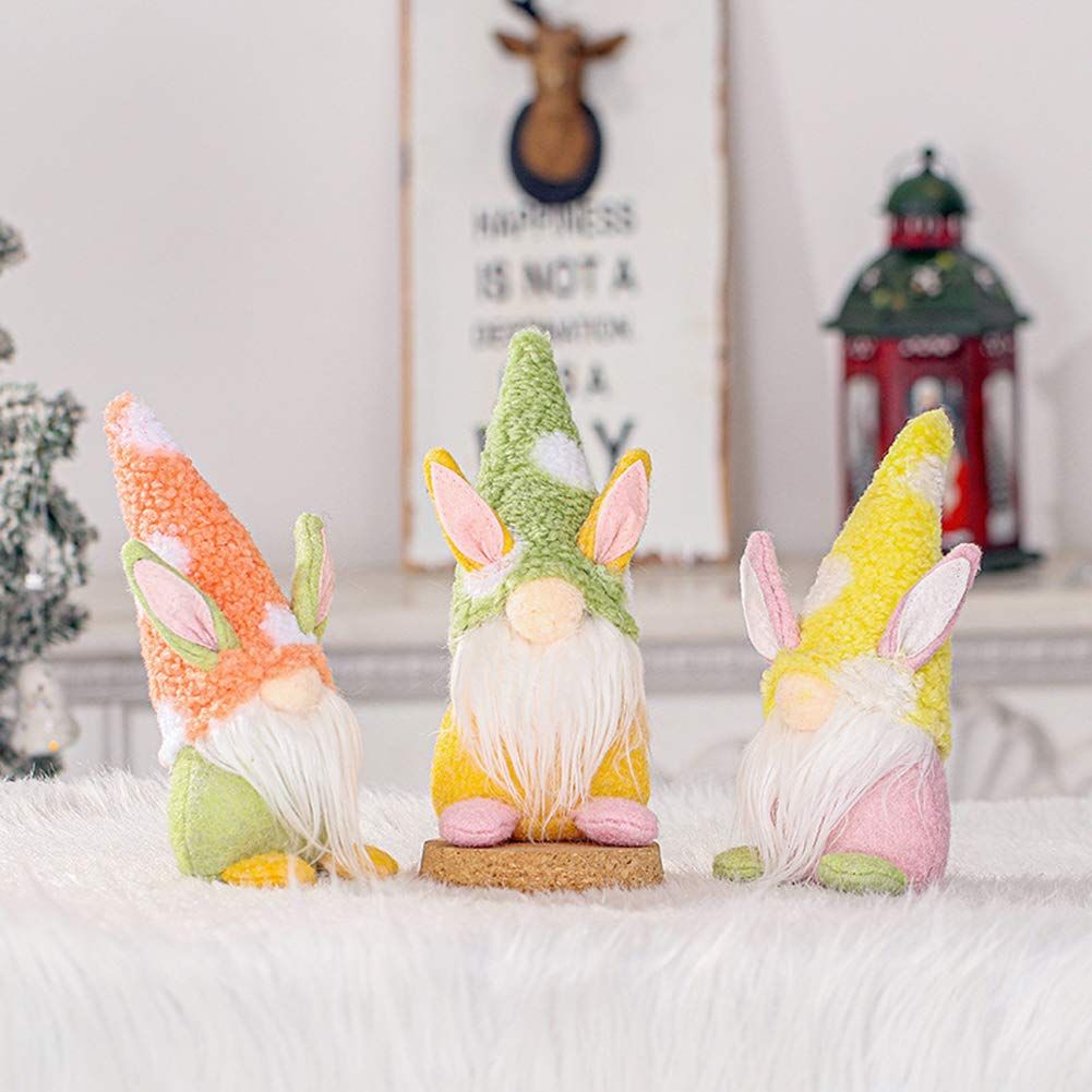 Easter & Valentines Day Bunny Gnome Plush Doll Decoration view 5