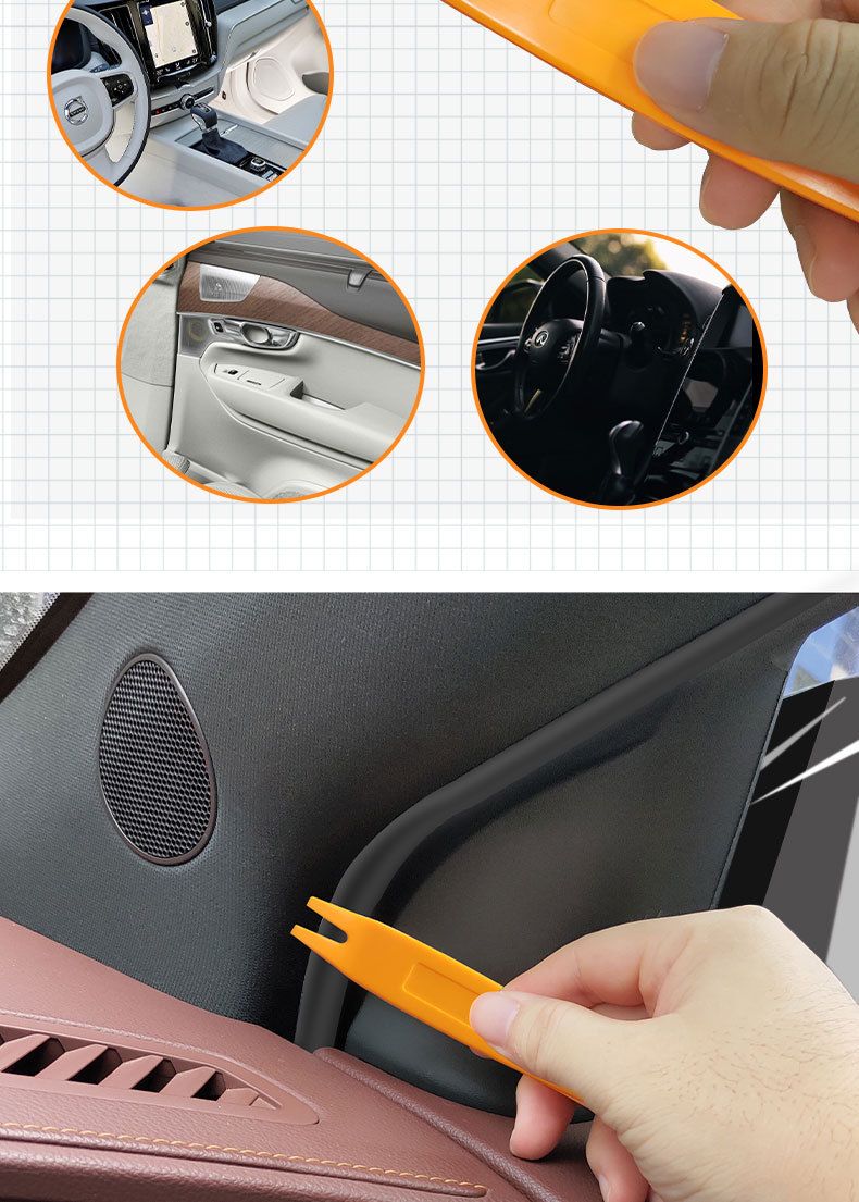 Auto Door Clip Panel Trim Removal Tool Kits Thick Plastic Car Tools for Car view 4