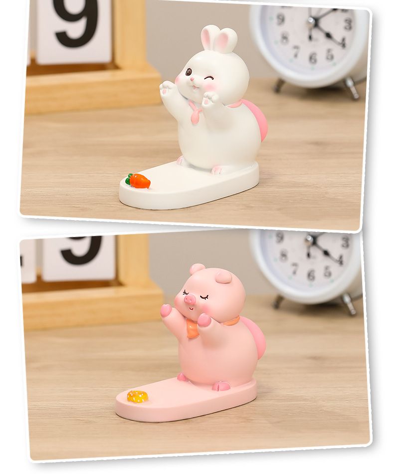 3 pcs Phone Holder Cartoon Phone Bracket Cellphone Stand Holder Pig Phone view 5