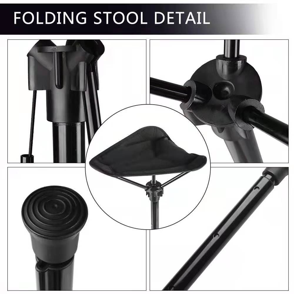 Folding Chair Fishing Tools Chair Outdoor Telescopic Folding Stool Portable view 5