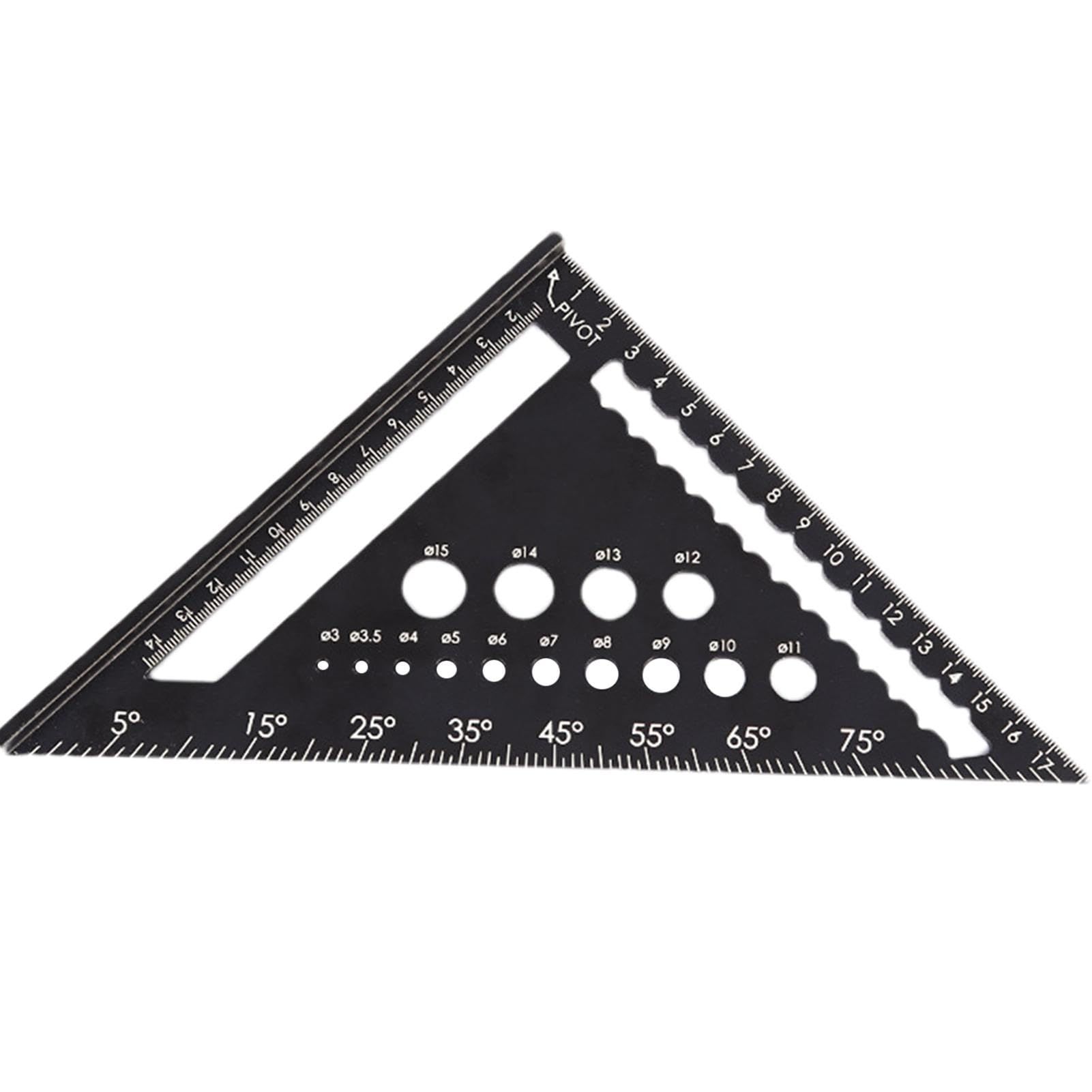 Rafter Square and Slide Ruler Set - Versatile Aluminum Alloy Carpenter Square