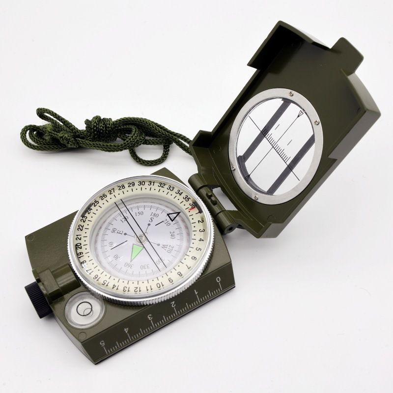 Military Sighting Compass Waterproof for Outdoor Activities Hiking Compass for