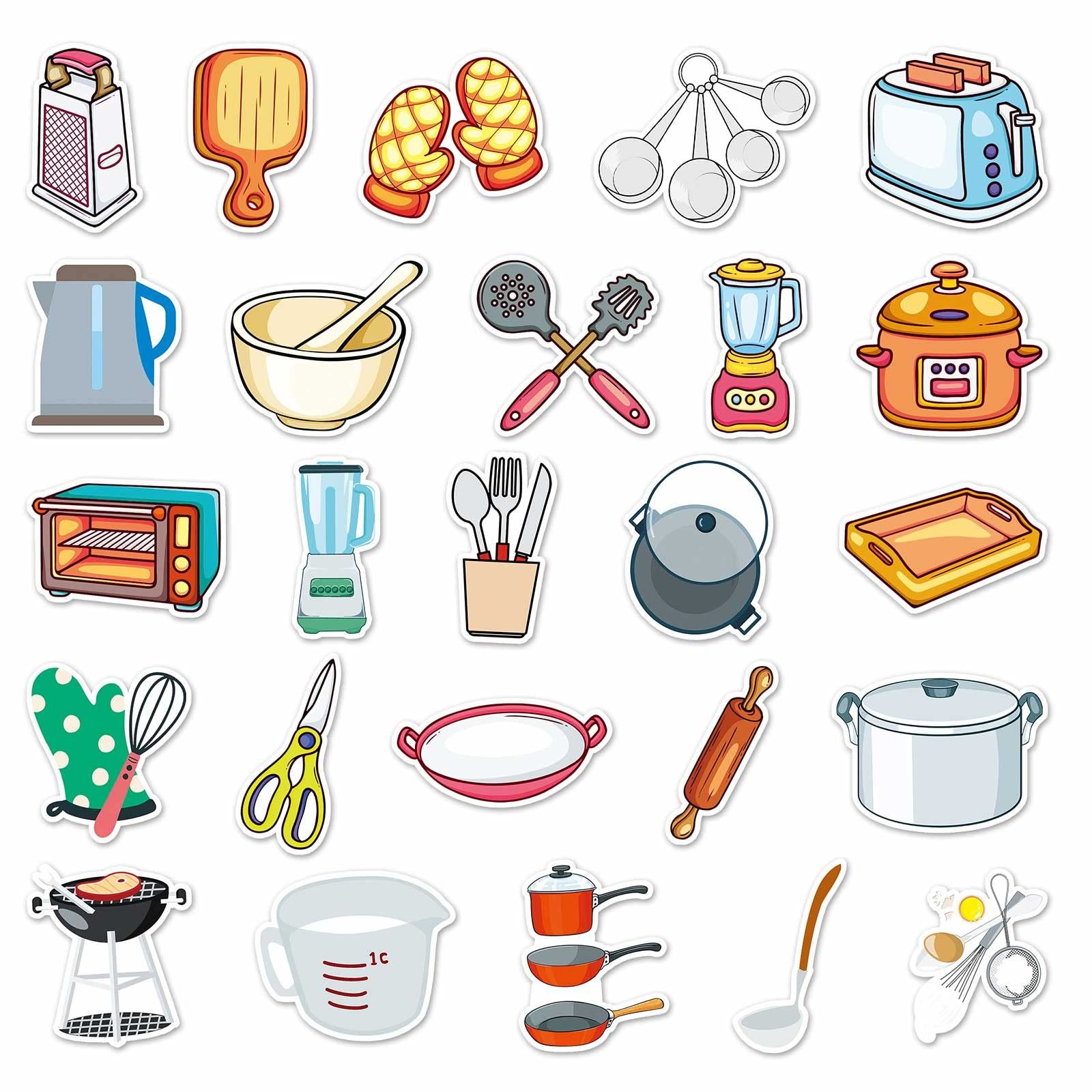 Kitchen Utensil Stickers for Water Bottle view 5