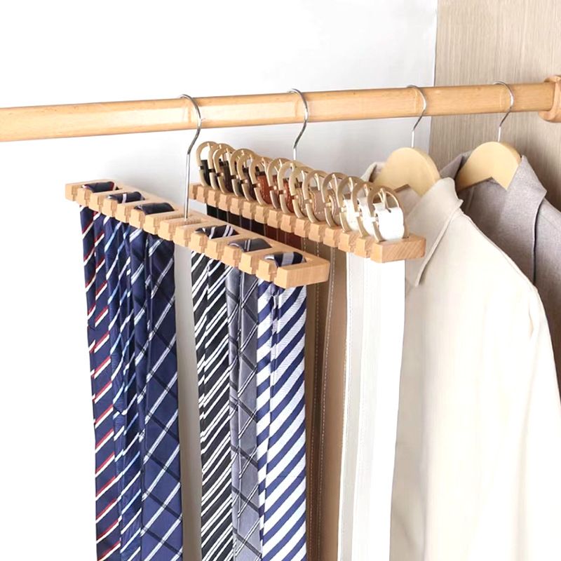 2 in 1 Wooden Wall Mount Belts Organizer view 5