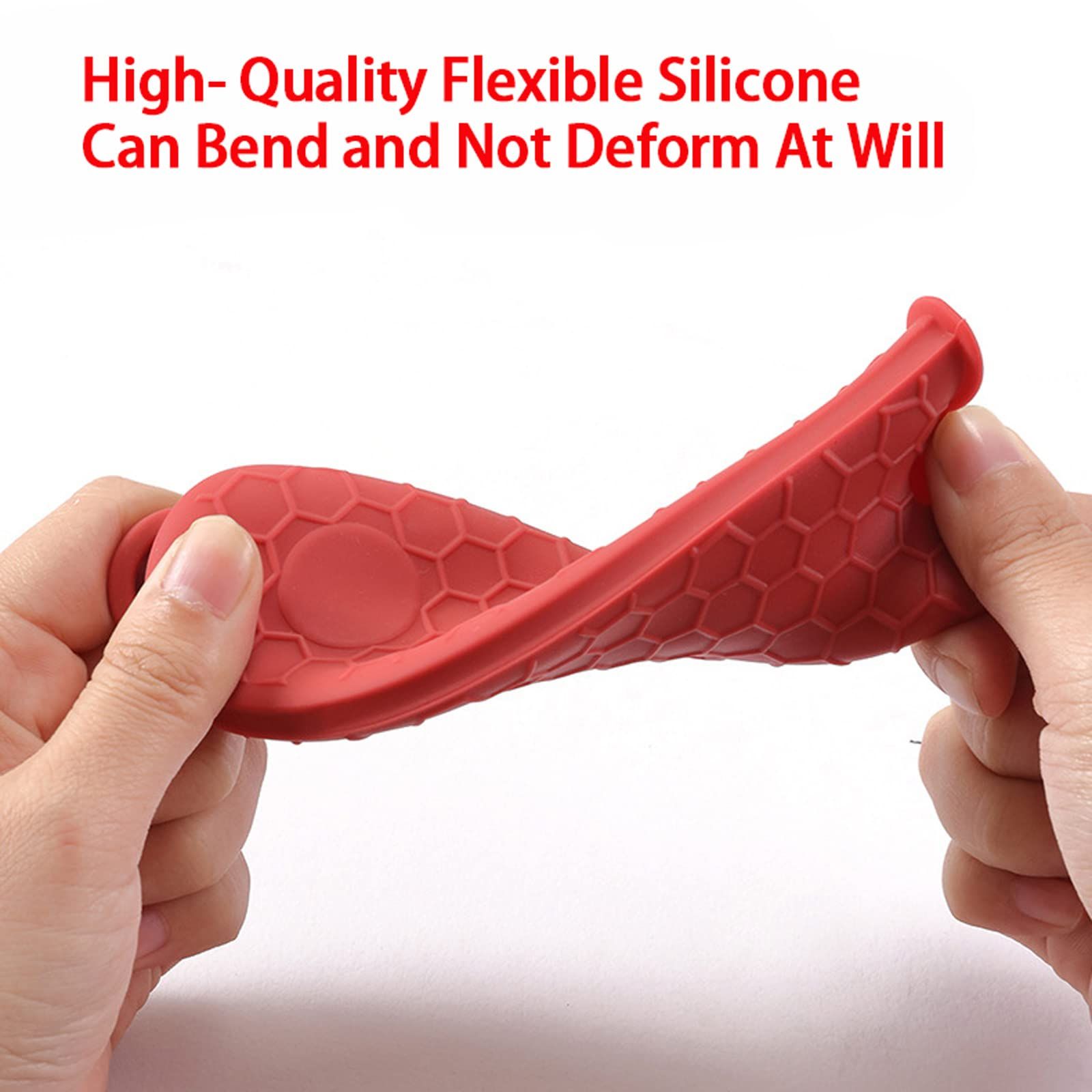 4 Pieces Silicone Hot Tool Holder Heat Resistant Potholder Cookware Handle Non view 4