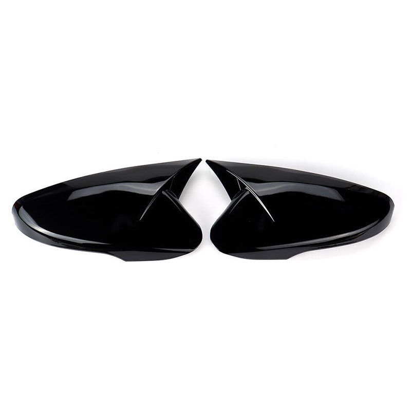 1 Pair Car Rear View Driver Passenger Side Cap Overlay Gloss Black for Kia view 3
