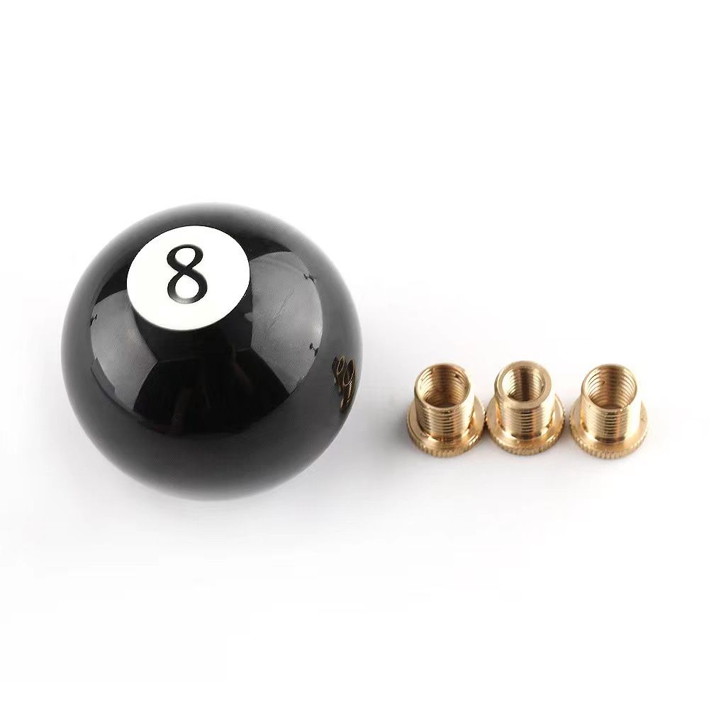 Shift Knob Black 8 Ball Billiard Acrylic Gear Shift Lever Shift Knob Black — image 1