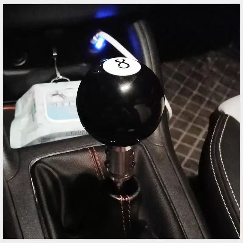 Shift Knob Black 8 Ball Billiard Acrylic Gear Shift Lever Shift Knob Black view 4
