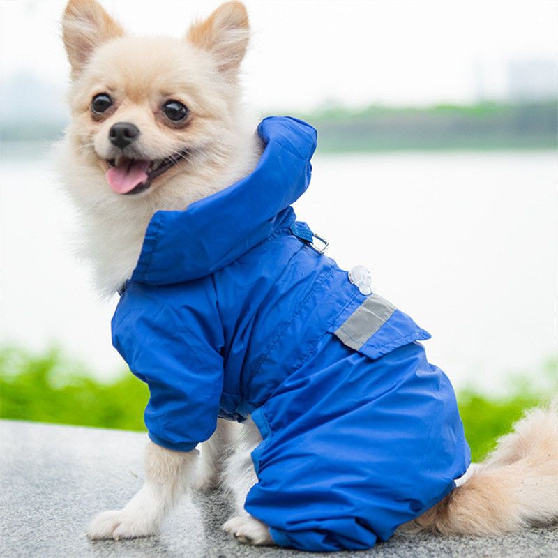 Dog Raincoat Waterproof, Adjustable Lightweight Dog Rain Coat with Clear view 2