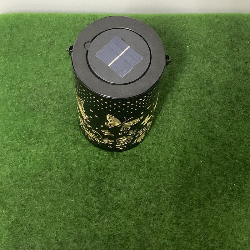 Solar Lanterns Outdoor Hanging Solar Lights Butterfly Decor Metal Lantern view 4