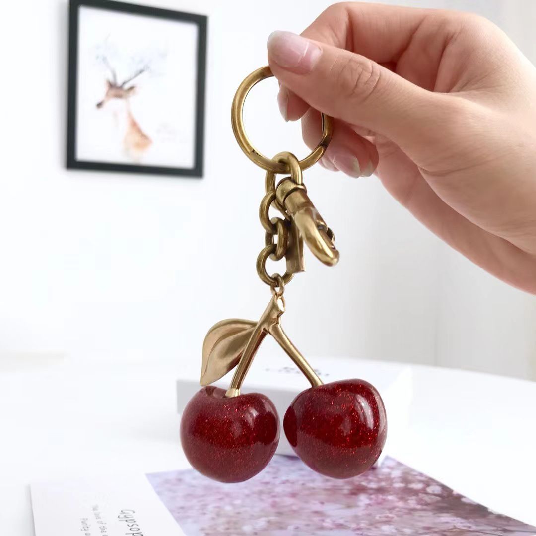 Glitter cherry Bag Charm view 2