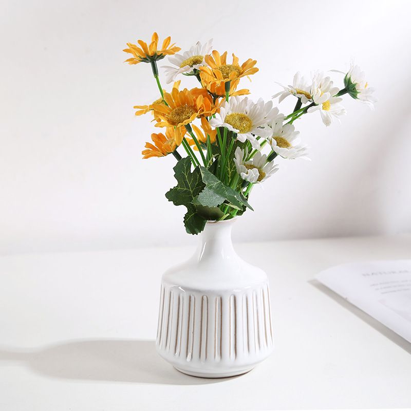 Small Vase for Decor,Farmhouse Vase for Grass,Eucalyptus Set and Tiny Stem view 2