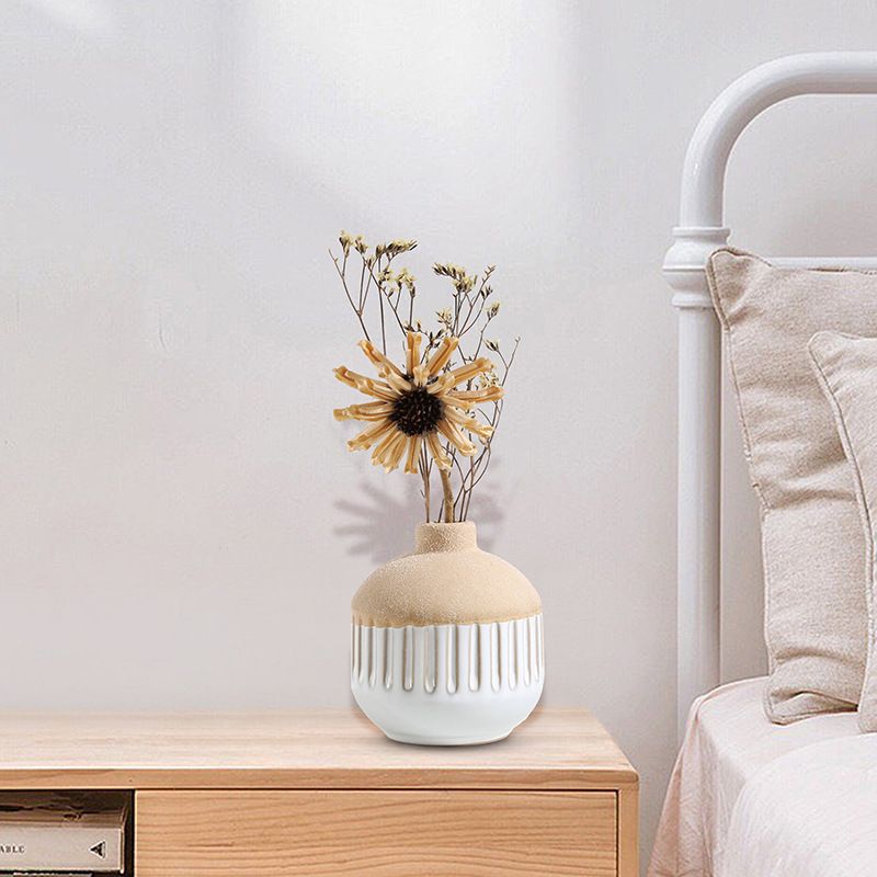 Small Vase for Decor,Farmhouse Vase for Grass,Eucalyptus Set and Tiny Stem view 3