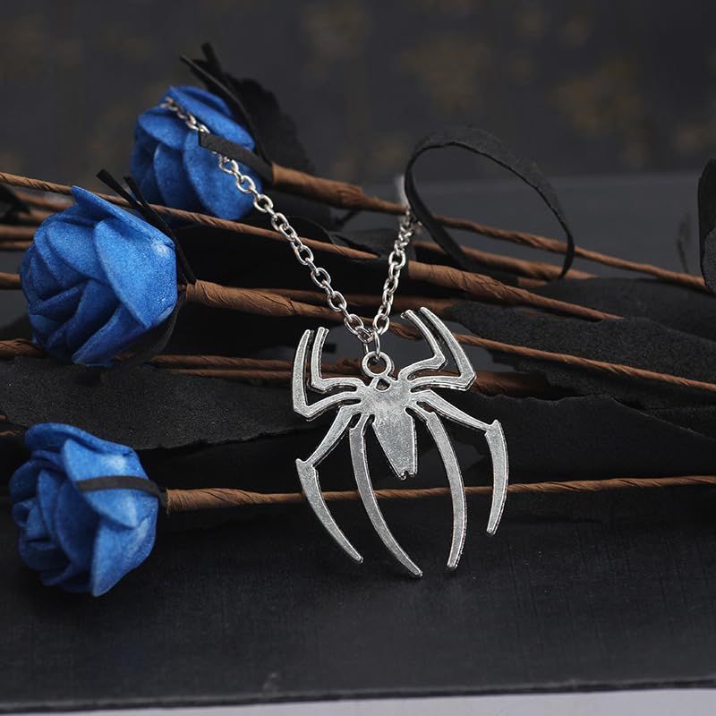 Spider Pendant Necklace Stainless Steel Lightweight Spiderman Charm Jewelry view 5